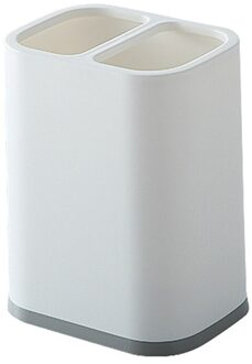 Eenvoudige Rooster Eetstokje Doos Twee Kleuren Eetstokje Houder Eetstokjes Lepel Opslag Afvoer Mand Keuken Plank Opbergrek Organizer wit Cutlery doos / 1stk