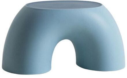 Eenvoudige Semi-Ring Regenboog Kleine Bank Thuis Indoor Stoel Kinderen Kruk Treeplank H056 blauw