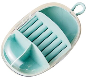 Eenvoudige Sieraden Doos Oorbellen Creatieve Draagbare Organizer Sieraden Opbergdoos Oorbellen Ring Ring Kleine Reizen Sieraden Doos licht grijs