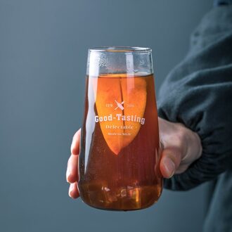 Eenvoudige Tall Melk Cup Koud Drinken Cup Dessert Cup Grote Buik Cup Brief Glas Cup Mode Water Melk Sapkop bier Glas B 500ml