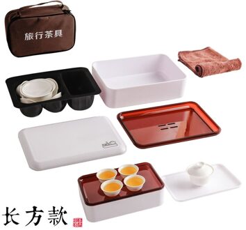 Eenvoudige Thee Brouwen Set Voor Outdoor Toerisme Set Van Keramische Reizen Kungfu Thee Set Envio Gratis