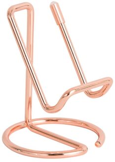 Eenvoudige Universele Tablet Mobiele Telefoon Ondersteuning Houder Mobiel Stand Rack Kantoor R91A roos goud