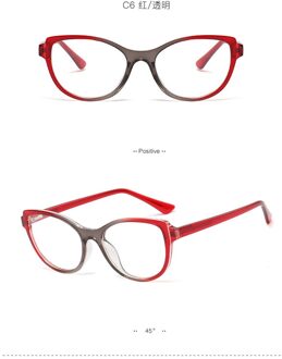 Eenvoudige Veelzijdige Frame Spiegel TR90 Lente Been Plug Platte Lens Mannen En Vrouwen Brilmonturen C6