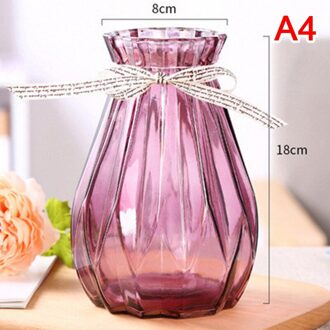 Eenvoudige Verticale Rand Glazen Vaas Transparante Hydrocultuur Bloem Implementeren Origami Vaas Woonkamer Home Decoratie Vaas Ornamenten A4