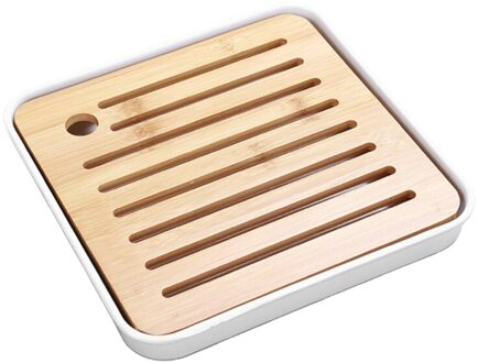 Eenvoudige Vierkante Droog Soak Thee Lade Milieuvriendelijke Bamboe Drainage Water Opslag Kung Fu Thee Board Tafel Kamer 8FF200277-W