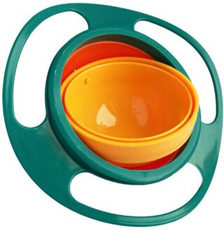 Eetbare Siliconen Universele Gyro Kom 360 Roteren Spill-Proof Effen Voeden Schotel Kinderen Roterende Balans Voedingssupplement Servies