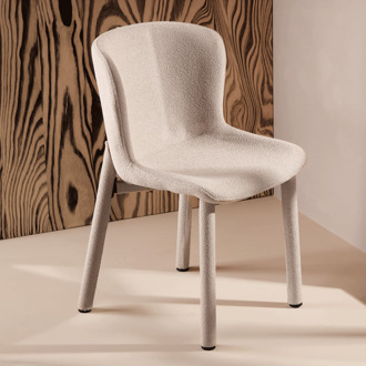 Eetkamerstoel 'Breena' Bouclé, kleur Beige