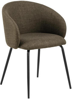 Eetkamerstoel 'Cristi' Structuurstof, kleur Groen