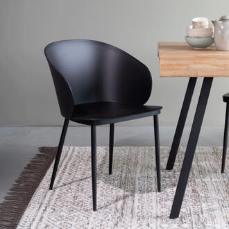 Eetkamerstoel 'Gigi'. kleur Zwart