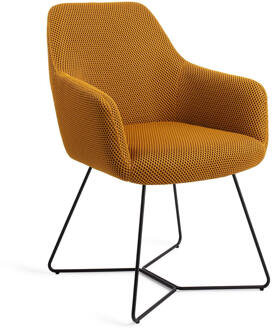 Eetkamerstoel 'Hiroo' Beehive Black, kleur Groovy Garam