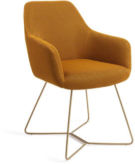 Eetkamerstoel 'Hiroo' Beehive Gold, kleur Groovy Garam