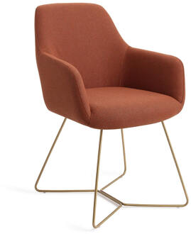 Eetkamerstoel 'Hiroo' Beehive Gold, kleur Heart Harmony Hearth Harmony