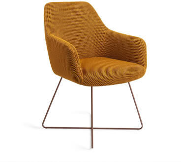 Eetkamerstoel 'Hiroo' Cross Rose, kleur Groovy Garam