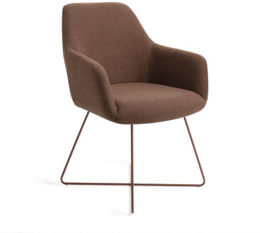 Eetkamerstoel 'Hiroo' Cross Rose, kleur Rustic Rye