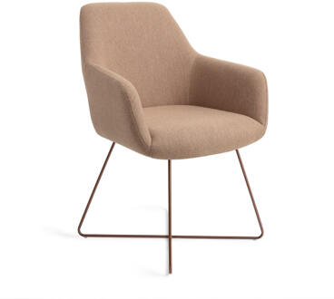 Eetkamerstoel 'Hiroo' Cross Rose, kleur Whisper Wheat