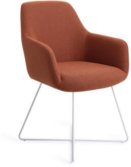 Eetkamerstoel 'Hiroo' Cross White, kleur Hearth Harmony