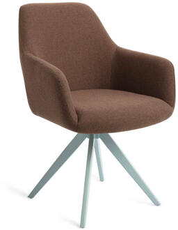 Eetkamerstoel 'Hiroo' Draaibaar, Turn Mint, kleur Rustic Rye