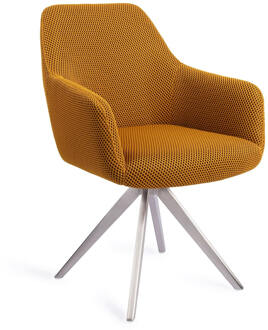 Eetkamerstoel 'Hiroo' Draaibaar, Turn Steel, kleur Groovy Garam