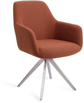 Eetkamerstoel 'Hiroo' Draaibaar, Turn Steel, kleur Hearth Harmony