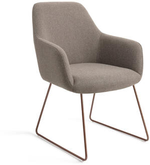 Eetkamerstoel 'Hiroo' Slide Rose, kleur Foggy Fusion