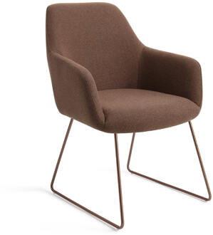 Eetkamerstoel 'Hiroo' Slide Rose, kleur Rustic Rye