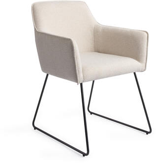 Eetkamerstoel 'Hofu' Slide Black, kleur Enoki