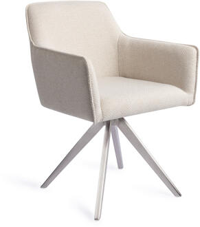 Eetkamerstoel 'Hofu' Turn Steel, Draaibaar, kleur Enoki