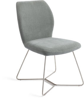 Eetkamerstoel 'Ikata' Beehive Steel, kleur Breezy Blue