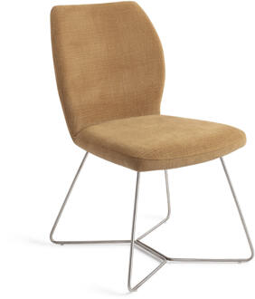 Eetkamerstoel 'Ikata' Beehive Steel, kleur Honey Harvest