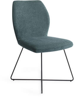 Eetkamerstoel 'Ikata' Cross Black, kleur Merry Mermaid