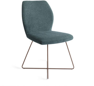 Eetkamerstoel 'Ikata' Cross Rose, kleur Merry Mermaid