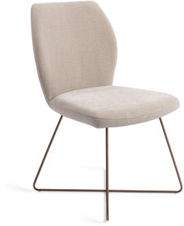 Eetkamerstoel 'Ikata' Cross Rose, kleur Sand Strand