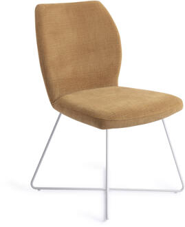 Eetkamerstoel 'Ikata' Cross White, kleur Honey Harvest