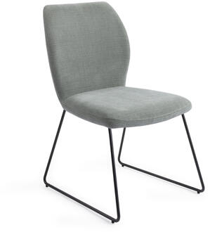 Eetkamerstoel 'Ikata' Slide Black, kleur Breezy Blue