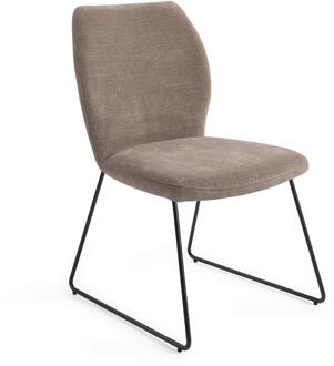 Eetkamerstoel 'Ikata' Slide Black, kleur Mocha Mist