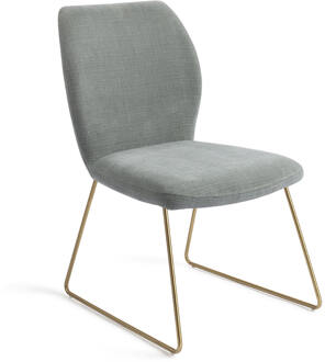 Eetkamerstoel 'Ikata' Slide Gold, kleur Breezy Blue