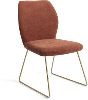 Eetkamerstoel 'Ikata' Slide Gold, kleur Cosy Copper