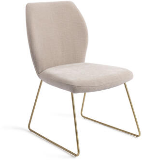 Eetkamerstoel 'Ikata' Slide Gold, kleur Sand Strand