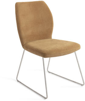 Eetkamerstoel 'Ikata' Slide Steel, kleur Honey Harvest