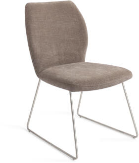 Eetkamerstoel 'Ikata' Slide Steel, kleur Mocha Mist