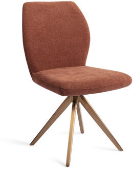 Eetkamerstoel 'Ikata' Turn Rose, Draaibaar, kleur Cosy Copper