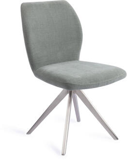 Eetkamerstoel 'Ikata' Turn Steel, Draaibaar, kleur Breezy Blue Breeze