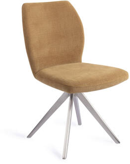 Eetkamerstoel 'Ikata' Turn Steel, Draaibaar, kleur Honey Harvest Honey (geel)