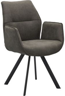 Eetkamerstoel Jaël met arm Grey