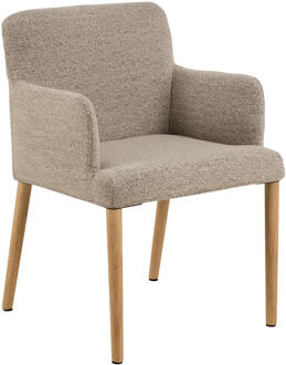 Eetkamerstoel 'Jeris' Bouclé, kleur Beige