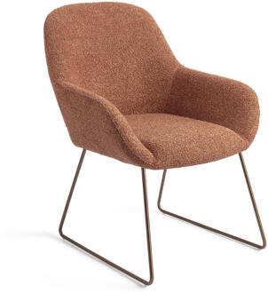 Eetkamerstoel 'Kushi' Slide Rose, kleur Amber Autumn