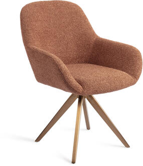 Eetkamerstoel 'Kushi' Turn Rose, Draaibaar, kleur Amber Autumn