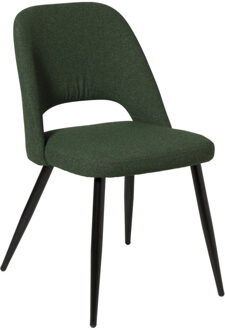 Eetkamerstoel Leonardo - groen - 82.5x61.5x48.5 cm