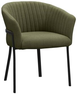 Eetkamerstoel Luigi - - Stof - Groen - 60x63x73 Cm