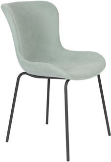 Eetkamerstoel 'Mauricio' Rib, kleur Lichtgroen